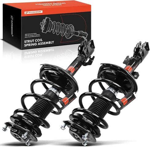 A-Premium Front Pair (2) مجموعة كاملة من STRUT و COIL Spring متوافقة مع Lexus RX330 2004-2006 ، RX350 2007-2009 & Toyota Highlander 2001-2007 ، FWD ، Front LH & RH in Saudi Arabia