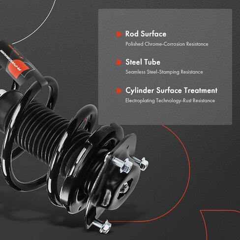 A-Premium Front Pair (2) مجموعة كاملة من STRUT و COIL Spring متوافقة مع Lexus RX330 2004-2006 ، RX350 2007-2009 & Toyota Highlander 2001-2007 ، FWD ، Front LH & RH in Saudi Arabia