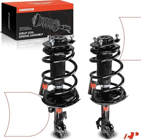 A-Premium Front Pair (2) مجموعة كاملة من STRUT و COIL Spring متوافقة مع Lexus RX330 2004-2006 ، RX350 2007-2009 & Toyota Highlander 2001-2007 ، FWD ، Front LH & RH in Saudi Arabia