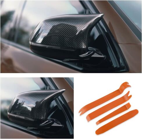 JDMON Replacement for Door Rearview Mirror Cover Cap BMW X3 F25 X4 F26 X5 F15 X6 F16 2014 2015 2016 2017 2018 Side Mirror Cover Cap Trim (Carbon Fiber) in Saudi Arabia