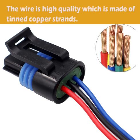 Fender Turn Signal Lights Connector Compatible with Chevrolet Kodiak 1990-2009 Front 15148648 Harness Wiring in Saudi Arabia