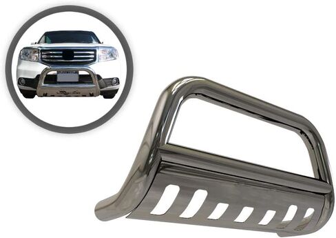Vanguard Stainless Steel Classic Bull Bar | Compatible with 09-15 Honda Pilot in Saudi Arabia
