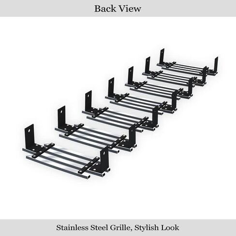 APS Compatible with Hummer H2 2003-2007 Main Upper Stainless Steel Black 8x6 Vertical Billet Front Grill Grille Insert C66524J in Saudi Arabia