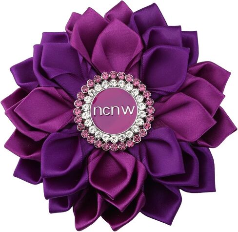 CENWA Sorority Brooch Gift for Women Purple Flower Brooch Pin Sisterhood Sorority Jewelry in Kuwait