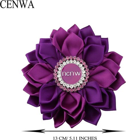 CENWA Sorority Brooch Gift for Women Purple Flower Brooch Pin Sisterhood Sorority Jewelry in Kuwait