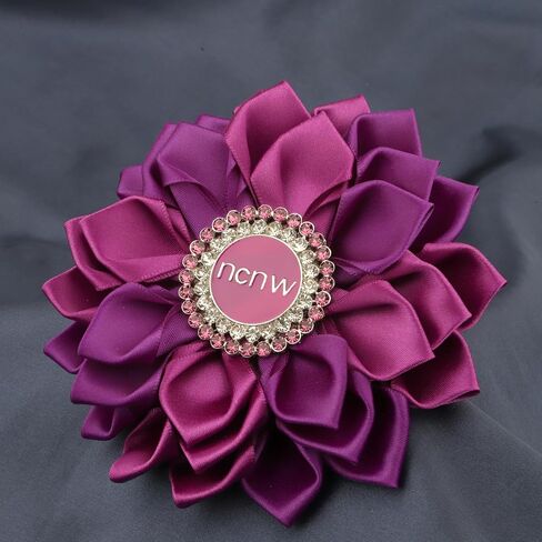 CENWA Sorority Brooch Gift for Women Purple Flower Brooch Pin Sisterhood Sorority Jewelry in Kuwait