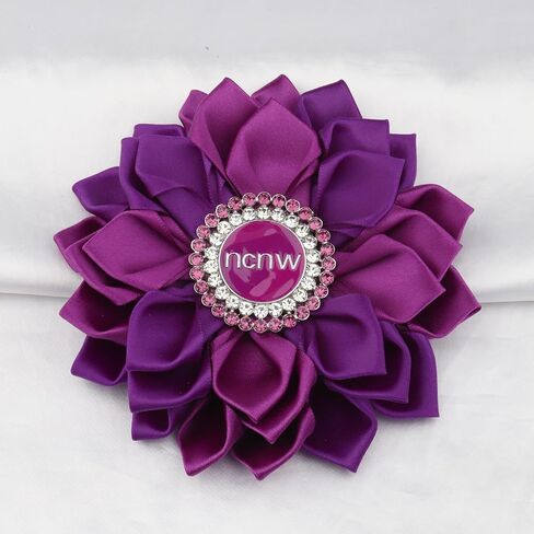 CENWA Sorority Brooch Gift for Women Purple Flower Brooch Pin Sisterhood Sorority Jewelry in Kuwait