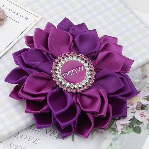 CENWA Sorority Brooch Gift for Women Purple Flower Brooch Pin Sisterhood Sorority Jewelry in Kuwait