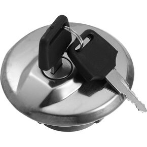 ACROPIX Motorcycle Gas Tank Cover Locking Fuel Tank Cap with Keys for Suzuki GZ250 - Pack of 3 Silver Tone in Saudi Arabia