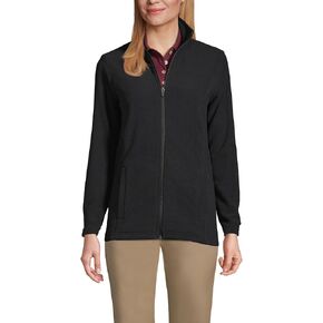 LANDS 'END WOMENS THERTACHECK 100 فريك سترة أسود طويل القامة in Kuwait