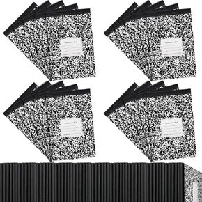 Fainne 20 Pack Composition Notebooks نصف حجم 4-7/8 × 7-1/2 بوصة الكلية محكم التركيبات المكوّنة المصغرة كتب تركيبة غلاف الرخام الملونة للمجلة لوازم الدرجة المدرسية 80 ورقة in Kuwait