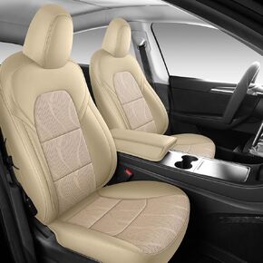 Tesla Model Y Seat Cover Full Set, Faux Leather Tesla Car Seat Cover, Perfect Suitable for Tesla Model Y 2020 2021 2022 2023 2024 2025 (Black) in Saudi Arabia
