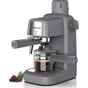 3.5Bar Espresso Machine with Milk Frother, 800W Compact Espresso and Cappuccino Machine with Preheating Function, 4 Cup Espresso Maker for Cappuccino or Latte, Gift for Coffee Lover in Kuwait