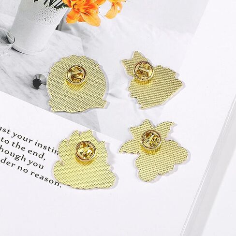Cute Enamel Pins for Backpacks - Cartoon Lapel Pins - Purple Cat Anime brooch pins for Women Charming in Saudi Arabia