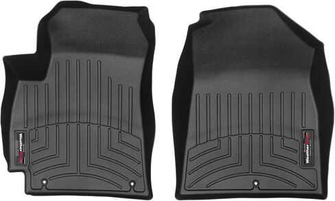 WeatherTech Custom Fit FloorLiners for Kia Seltos - 1st Row (4415921), Black in Saudi Arabia