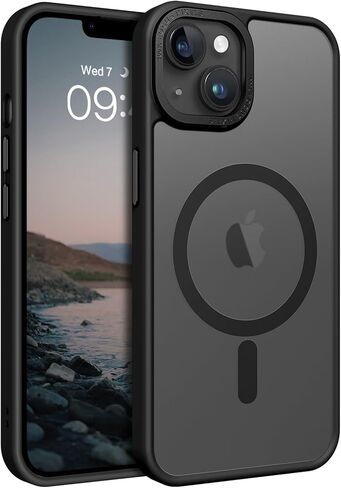 BENTOBEN Magnetic for iPhone 13 Case & iPhone 14 Case [Compatible with Magsafe] Translucent Matte Phone Case iPhone 13/14 Slim Shockproof Women Men Protective Cover for iPhone 13/14 6.1", Hot Pink in Kuwait