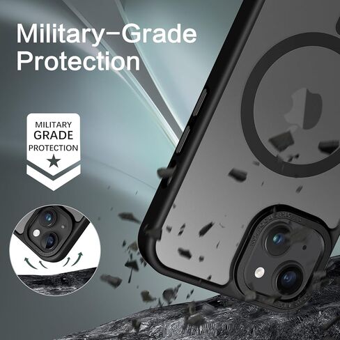 BENTOBEN Magnetic for iPhone 13 Case & iPhone 14 Case [Compatible with Magsafe] Translucent Matte Phone Case iPhone 13/14 Slim Shockproof Women Men Protective Cover for iPhone 13/14 6.1", Hot Pink in Kuwait