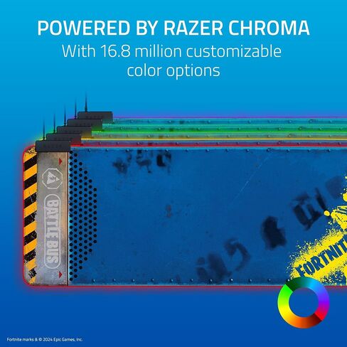 Razer Goliathus Extended Chroma Gaming Mousepad: Customizable RGB Lighting - Soft, Cloth Material - Balanced Control & Speed - Non-Slip Rubber Base - Halo Infinite Edition in Saudi Arabia