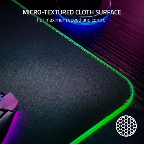Razer Goliathus Extended Chroma Gaming Mousepad: Customizable RGB Lighting - Soft, Cloth Material - Balanced Control & Speed - Non-Slip Rubber Base - Halo Infinite Edition in Saudi Arabia