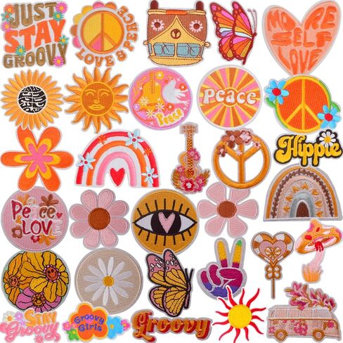 10pcs A Lil' Bougie Iron on Patches Classic Black White Mixed Stay Weird Boy Embroidered Applique Funny Letters Words Sew on Decorative Patch for Clothes Jeans Jackets Hats Backpacks in Kuwait