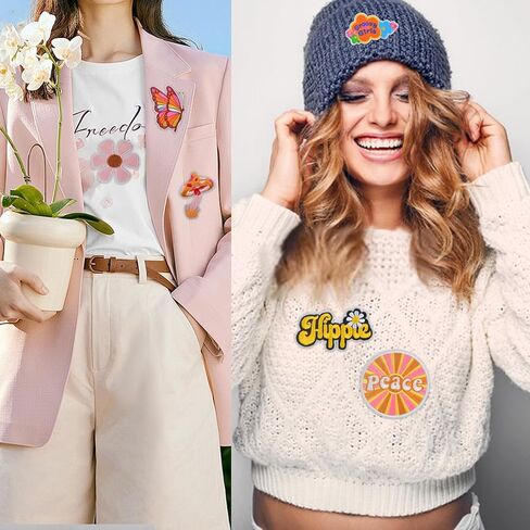 10pcs A Lil' Bougie Iron on Patches Classic Black White Mixed Stay Weird Boy Embroidered Applique Funny Letters Words Sew on Decorative Patch for Clothes Jeans Jackets Hats Backpacks in Kuwait