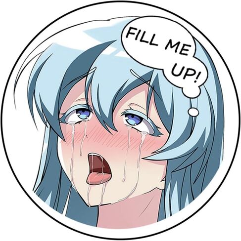 5.1 Inch Cute Girl Anime Car Decals Creative Fill Me Up DIY Decoration Laptop Window Bumper Trunk Luggage Waterproof Stickers (Ram) in Kuwait