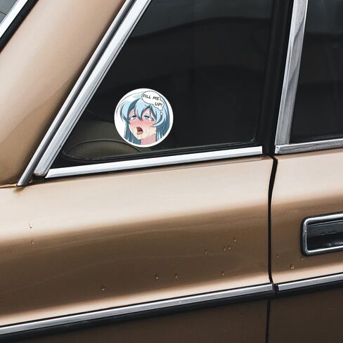 5.1 Inch Cute Girl Anime Car Decals Creative Fill Me Up DIY Decoration Laptop Window Bumper Trunk Luggage Waterproof Stickers (Ram) in Kuwait