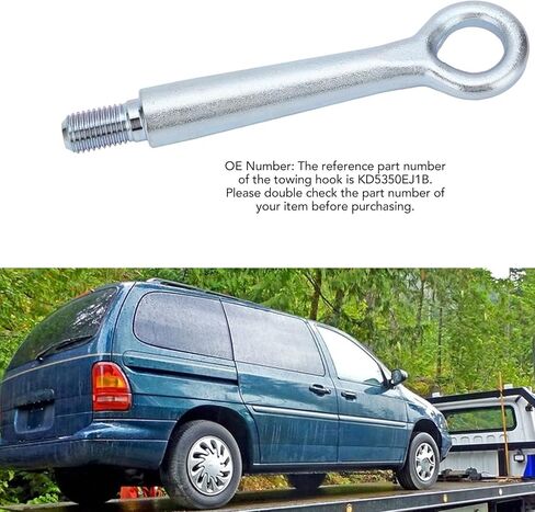 Car Door Hinge Pins Front Tow Hook Accessories Father's Dad Gifts, Bumper Towing Hook, for Mazda 3 6 2014-2015, KD5350EJ1B, Forged Steel in Saudi Arabia