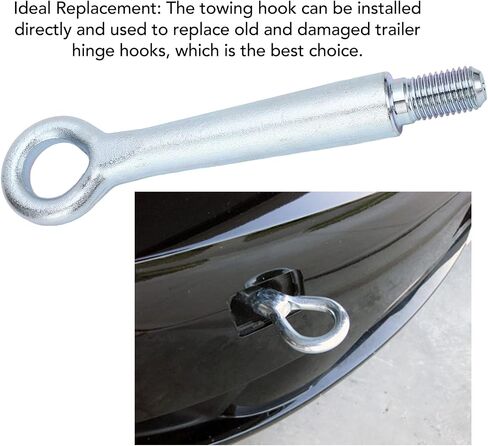 Car Door Hinge Pins Front Tow Hook Accessories Father's Dad Gifts, Bumper Towing Hook, for Mazda 3 6 2014-2015, KD5350EJ1B, Forged Steel in Saudi Arabia