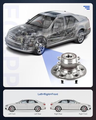 ECCPP 2PCS Front Wheel Hub Assembly 515121 لـ Chevrolet Colorado 2009-2012 4x4 Models فقط ، لنماذج GMC Canyon 2009-2012 4x4 فقط مع ABS in Saudi Arabia