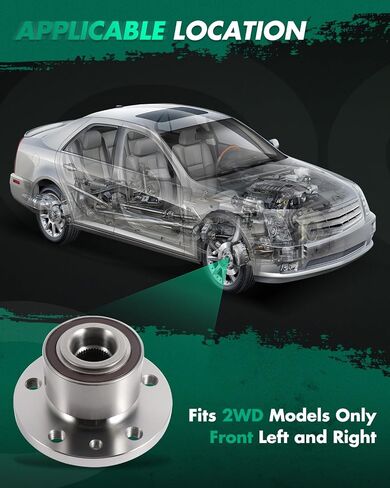 Scitoo 1PC Wheel Hub Hub Bearing and Wheel Hub Tet Fits 2011-2016 for Volvo S60 Front Hub Bring with 5 Lugs 513328 in Saudi Arabia