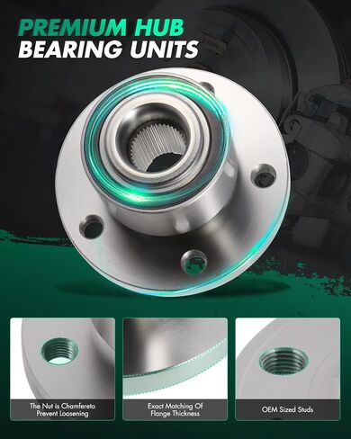 Scitoo 1PC Wheel Hub Hub Bearing and Wheel Hub Tet Fits 2011-2016 for Volvo S60 Front Hub Bring with 5 Lugs 513328 in Saudi Arabia
