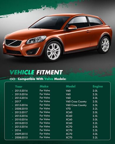 Scitoo 1PC Wheel Hub Hub Bearing and Wheel Hub Tet Fits 2011-2016 for Volvo S60 Front Hub Bring with 5 Lugs 513328 in Saudi Arabia