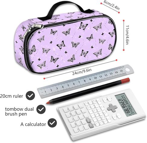 Kawaii Cat Pencil Case for Girls Boys و Animals Pencil Box for Kids Cat Pen Bag Bag Bag Bag Bace Pency مع مقصورات سستة لمدرسة Office School in Kuwait