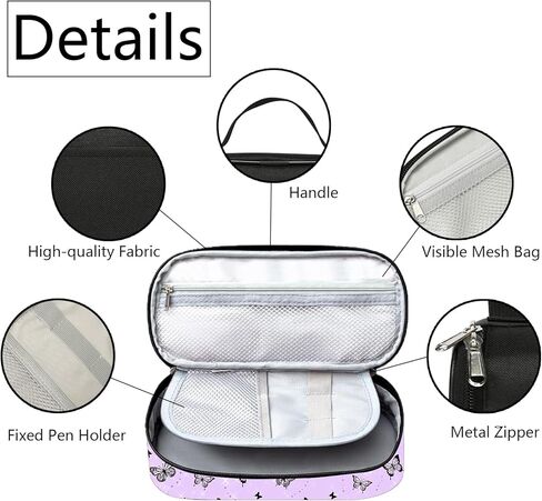 Kawaii Cat Pencil Case for Girls Boys و Animals Pencil Box for Kids Cat Pen Bag Bag Bag Bag Bace Pency مع مقصورات سستة لمدرسة Office School in Kuwait