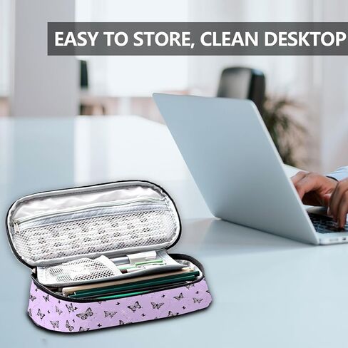 Kawaii Cat Pencil Case for Girls Boys و Animals Pencil Box for Kids Cat Pen Bag Bag Bag Bag Bace Pency مع مقصورات سستة لمدرسة Office School in Kuwait