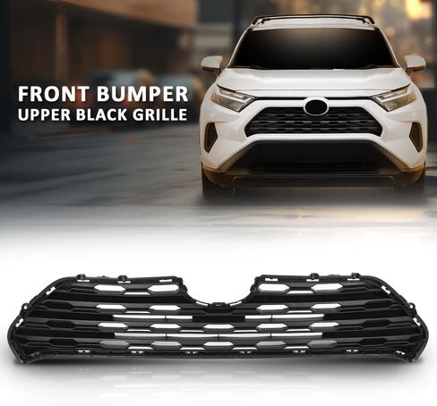 مجموعة مصد الشبكة العليا G-plus متوافقة مع Toyota RAV4 2016 2017 2018 531010R120 ، to1200406 Black in Kuwait
