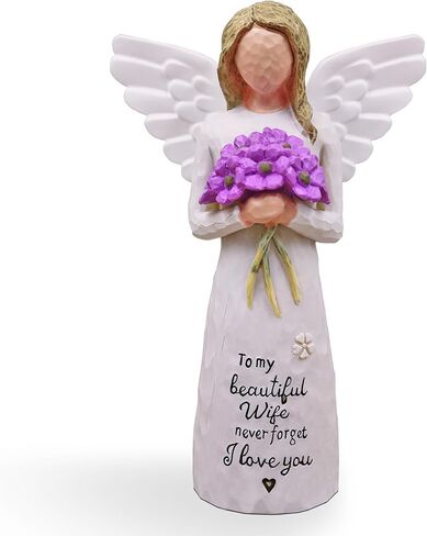 هدايا الزوجة من هدايا يوم-براث يوم الزوجة ، والهدايا للمرأة ، وهدية زفاف ، وهدايا لزوجتي للزوجة ، أفضل زوجة تقدم التماثيل الراتنج اليدوية (الأزرق) in Kuwait