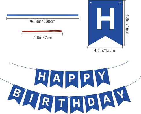 Hooqict Red Happy Birthday Banner Sign for Backdrop Red Birthday Party Decorations for Women Men Party Supplies Wall Door Banner Garland Bunting Flag in Saudi Arabia