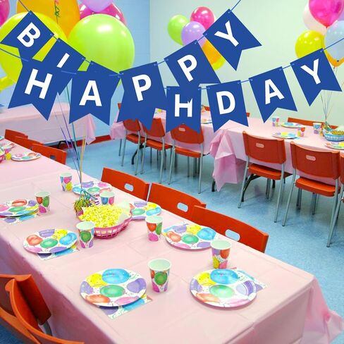Hooqict Red Happy Birthday Banner Sign for Backdrop Red Birthday Party Decorations for Women Men Party Supplies Wall Door Banner Garland Bunting Flag in Saudi Arabia