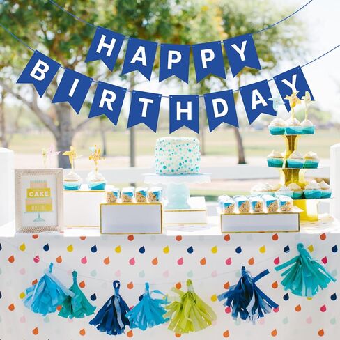 Hooqict Red Happy Birthday Banner Sign for Backdrop Red Birthday Party Decorations for Women Men Party Supplies Wall Door Banner Garland Bunting Flag in Saudi Arabia