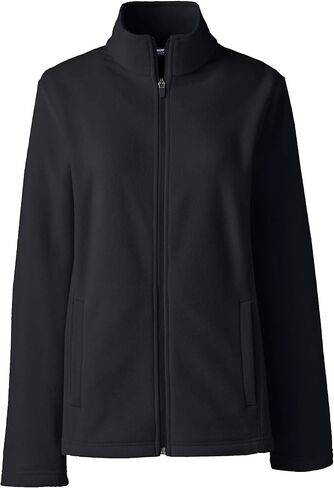 LANDS 'END WOMENS THERTACHECK 100 فريك سترة أسود طويل القامة in Saudi Arabia