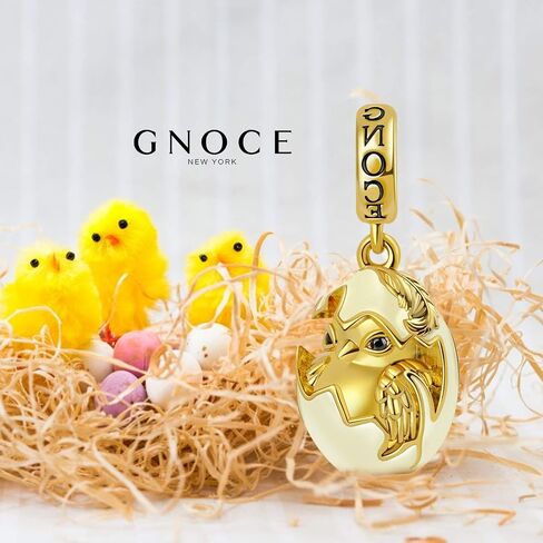 سحر قلادة البيض في GNOCE Easter Open مع حبات القلب الساحرة 925 الفضة الاسترليني مينا ملونة سوار/قلادة للنساء هدية عيد الأم (النمط-5) in Saudi Arabia