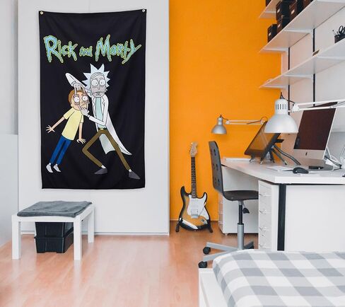 Rick and Morty Wall Banner (30" by 50") (Portal & Cats) in Saudi Arabia