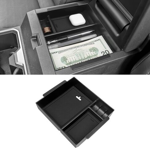 Center Console Organizer(with secret compartment) for Toyota 4Runner 2010-2022 2023 2024 Accessories Coin Holder Secondary Storage Box Insert Armrest Console Tray in Kuwait