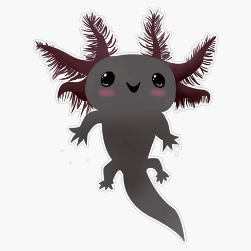 Axolotl 3 Vinyl Waterproof Sticker Decal Car Laptop Wall Window Bumper Sticker 5" in Saudi Arabia