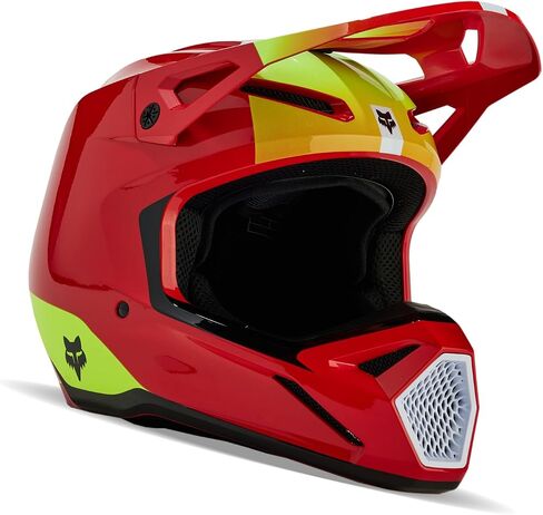 Fox Racing V1 Motocross Helmet ، Ballast Flo Red ، Large in Saudi Arabia