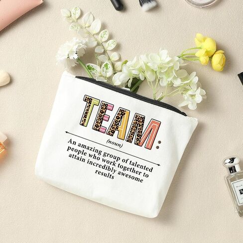 Mentor Makeup Bag - Cosmetic Bag - Women's Travel Accessory - Multicolor Canvas - Perfect for Makeup - Fun Gift for Women in Kuwait