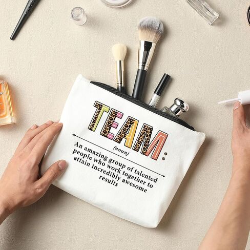 Mentor Makeup Bag - Cosmetic Bag - Women's Travel Accessory - Multicolor Canvas - Perfect for Makeup - Fun Gift for Women in Kuwait