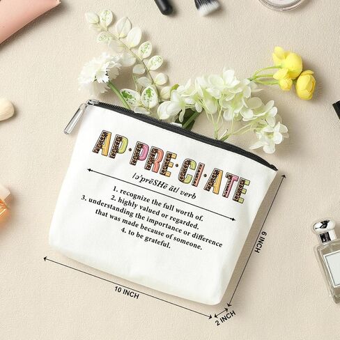 Mentor Makeup Bag - Cosmetic Bag - Women's Travel Accessory - Multicolor Canvas - Perfect for Makeup - Fun Gift for Women in Kuwait